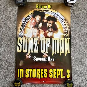 🔴Sunz Of Man Poster 24x36 Saviorz Day Rare Wu-Tang Killer Beez Killah Priest